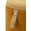 Bolzano sada poufů se skladem hořčicová 2ks Ø38x38cm Ø32x28cm