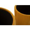 Bolzano sada poufů se skladem hořčicová 2ks Ø38x38cm Ø32x28cm
