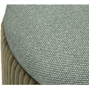 Bolzano set 2 dílných úložných poufů zelená Ø38x38 a Ø32x28 cm