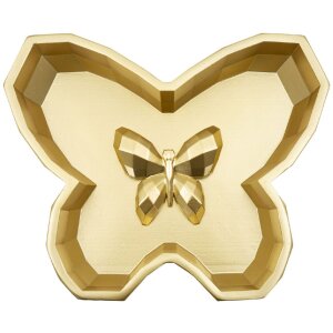 Mísa Butterfly 20,5x17,5x3 cm zlatá...