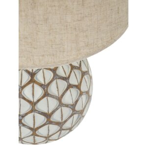 Mauro Ferretti Stolní lampa Tibet Ø35x52 cm White Wash E27 Polyresin