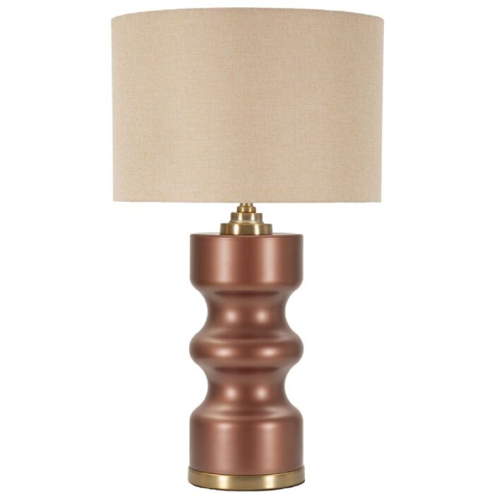 Rosenthal stolní lampa sklo hnědá zlatá Ø40.5x69.5cm stínidlo