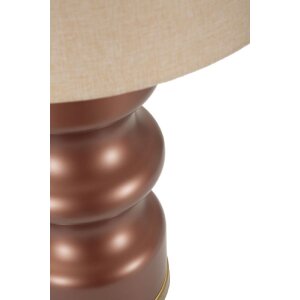 Rosenthal stolní lampa sklo hnědá zlatá Ø40.5x69.5cm stínidlo