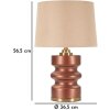Rosenthal stolní lampa sklo hnědá zlatá Ø36.5x56.5cm E27 max 40W