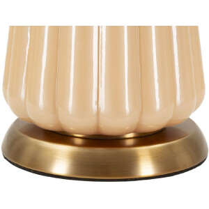 Perly stolní lampa Ø36,5x68,5cm sklo zlatá látkový stínidlo E27 max 40W