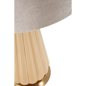 Perly stolní lampa Ø36,5x68,5cm sklo zlatá látkový stínidlo E27 max 40W