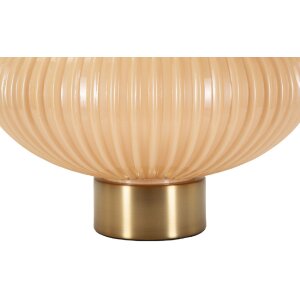 Perly stolní lampa Ø33x49 cm sklo železo perleťově zlatá E27 max 40W