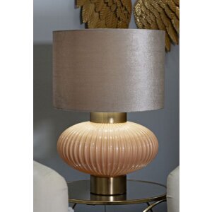 Perly stolní lampa Ø33x49 cm sklo železo perleťově zlatá E27 max 40W