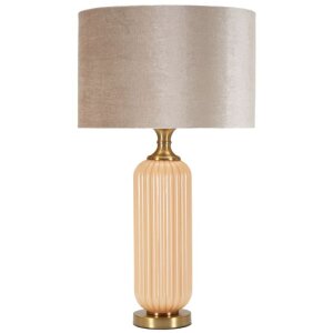 Perly stolní lampa skleněná noha...