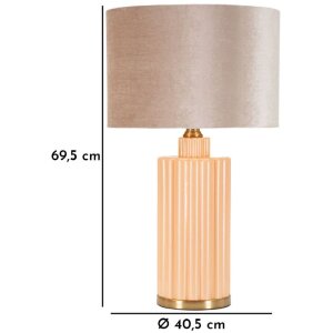 Mauro Ferretti stolní lampa Perly Ø40,5x69,5cm sklo zlatá E27 40W