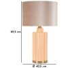 Mauro Ferretti stolní lampa Perly Ø40,5x69,5cm sklo zlatá E27 40W