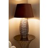Prague stolní lampa sklo železo látka hnědá zlatá Ø45.5x79cm E27 max40W