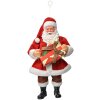 Clayre & Eef 66244 Vánoční ozdoba Santa s dárkem 17cm
