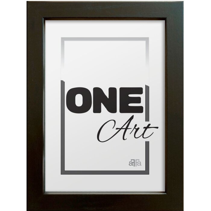 FramesFactory Rám na obrázky Hekla 15x21 cm černý