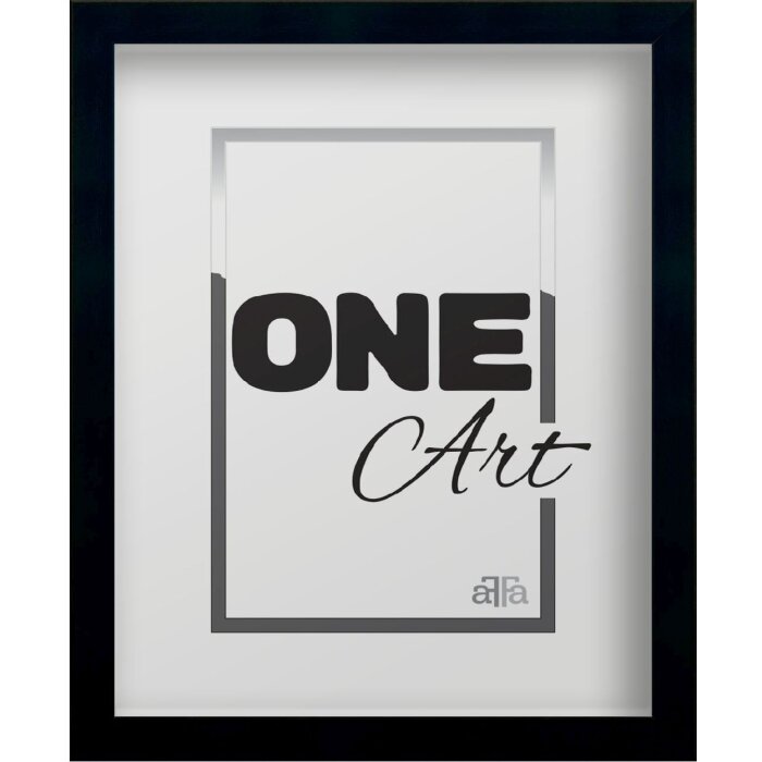 FramesFactory Rám na obrázek Hekla 21x29,7 cm černý