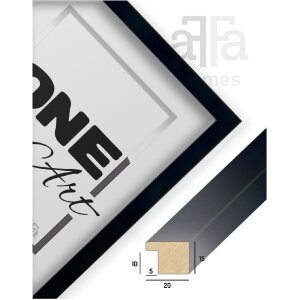 FramesFactory Rám Hekla 59,4x84,1 cm černý