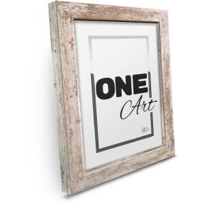 FramesFactory Rámek Hekla 15x21 cm Vintage White Wash