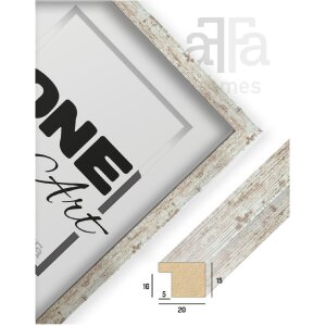 FramesFactory Rám Hekla 40x60 cm Vintage White Wash
