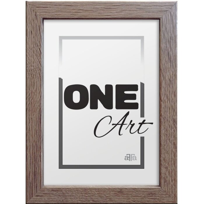 FramesFactory Rám na obrázky Hekla 15x21 cm Smoke Oak