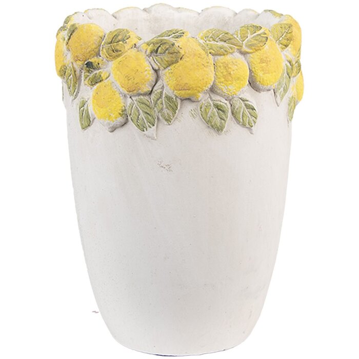Clayre & Eef Květináč Ø 13x17 cm - Citrony