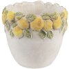 Clayre & Eef Květináč 14x12 cm – Citronový motiv