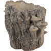 Clayre & Eef Květináč 24x18x18 cm - Hnědo-béžový kamenný vzhled