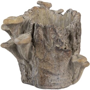 Clayre & Eef Květináč 6TE0577S – Hnědo-béžový 19x17x16 cm