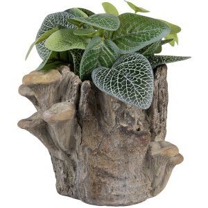 Clayre & Eef Květináč 6TE0577S – Hnědo-béžový 19x17x16 cm