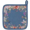 Clayre & Eef Chňapka 20x20 cm – Květinová romance modrá