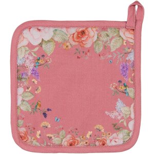Clayre & Eef Chňapka 20x20 cm – Růžová s...