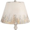 Clayre & Eef Stolní lampa Vintage Ø36x70 cm – Béžová, šedá, zlatá