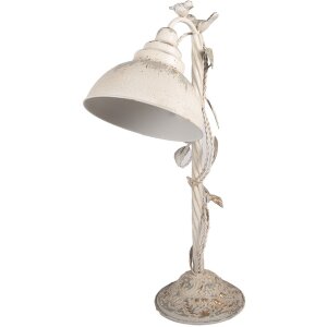 Clayre & Eef Stolní lampa 5LMC0051 – Béžovo-šedá, vintage styl