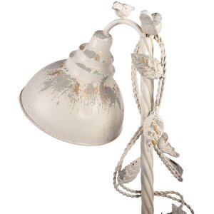 Clayre & Eef Stolní lampa 5LMC0051 – Béžovo-šedá, vintage styl