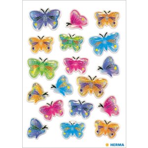 HERMA Schmucketiketten MAGIC Schmetterlinge Stone 8,4x12...
