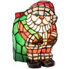 LumiLamp Tiffany Stolní lampa Santa Claus 17x11x22 cm