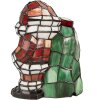 LumiLamp Tiffany Stolní lampa Santa Claus 17x11x22 cm