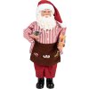 Clayre & Eef Vánoční postava Santa Claus 22x19x45 cm