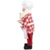 Clayre & Eef Vánoční dekorace Santy Clause pekař 45 cm
