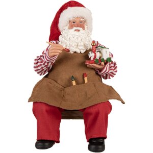 Clayre & Eef Vánoční figurka Santa...