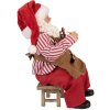 Clayre & Eef Vánoční figurka Santa – 13x10x28 cm