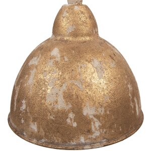Clayre & Eef Závěsná lampa 6LMP801 Gold Ø20x22cm E14 Vintage kov