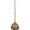 Clayre & Eef Závěsná lampa 6LMP801 Gold Ø20x22cm E14 Vintage kov