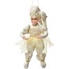 Clayre & Eef Dekorativní závěs Elf Beige-Zlatý 28 cm