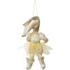 Clayre & Eef Dekorativní závěs Elf Beige-Zlatý 28 cm