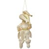 Clayre & Eef Dekorativní závěs Elf 66217 – Béžovo-zlatá, 28 cm