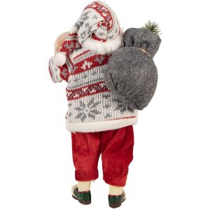 Clayre & Eef Dekorace Santa Claus 13x13x28 cm