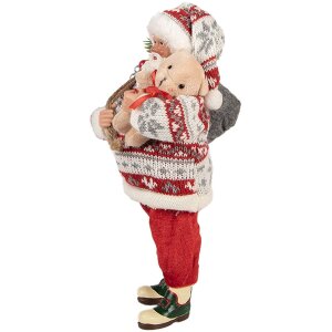 Clayre & Eef Dekorace Santa Claus 13x13x28 cm