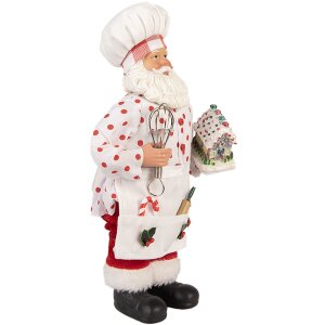 Clayre & Eef Vánoční dekorace Santa Claus 15x10x28 cm