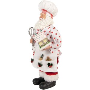 Clayre & Eef Vánoční dekorace Santa Claus 15x10x28 cm