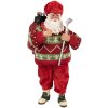 Clayre & Eef Vánoční ozdoba Santa Claus Golf 15x10x28 cm